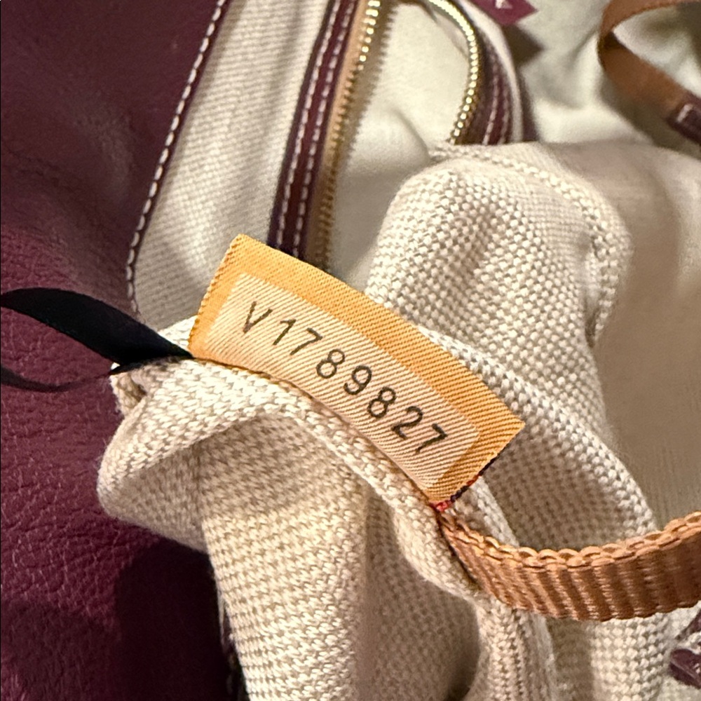Dooney & Bourke Lucca pocket satchel 30 in wine/plum - Picture 9 of 10